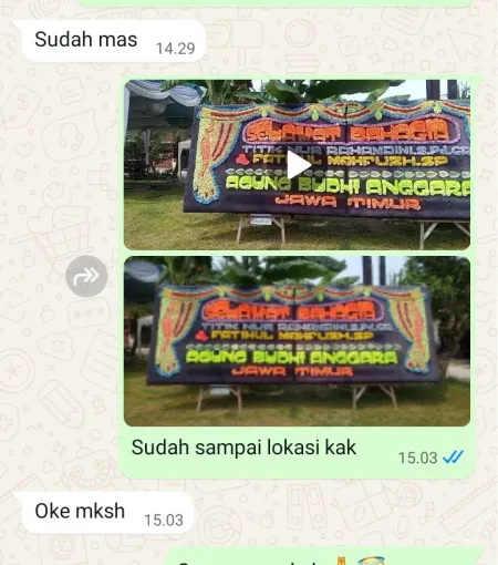 Pengiriman Papan Bunga Hargantoro Tirtomoyo