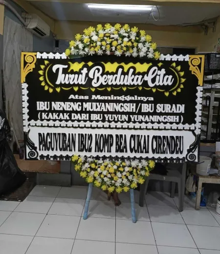 Papan Bunga Duka Hargantoro Tirtomoyo